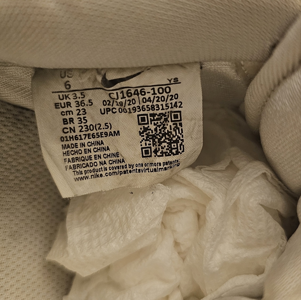 Nike Air Force 1 Low 07' Iridescent Swoosh White Men's Size 6 Sneakers - Picture 13 of 14